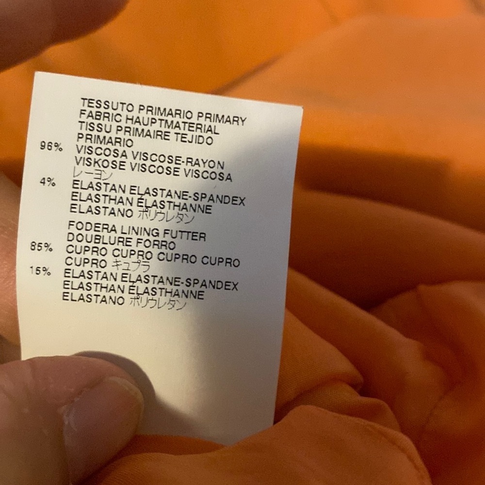 VIKTOR & ROLF ORANGE MIDI DRESS SMALL - Picture 12 of 16